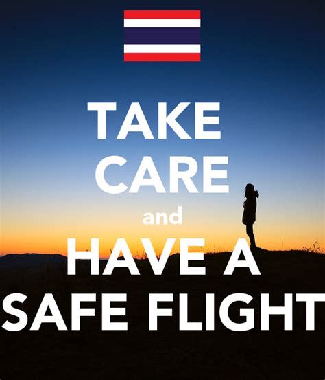 Take Care And Have A Safe Flight Poster Hung Keep Calm O Matic