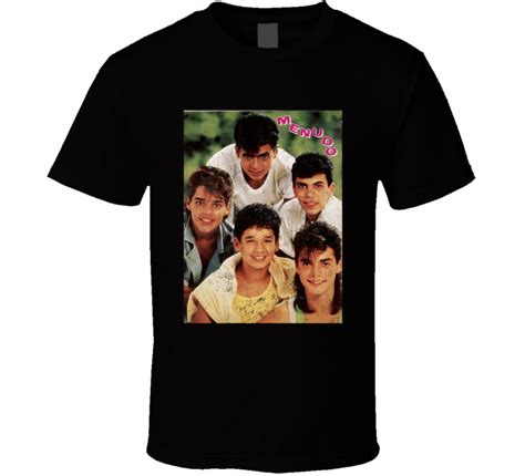 Menudo Popular Latino 70s Boy Band Retro Poster Fan T Shirt