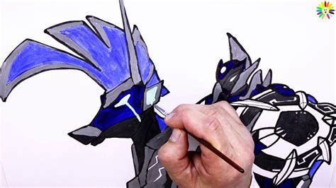 How To Draw Cartoon Characters Miniforce X The Dark Knight Youtube