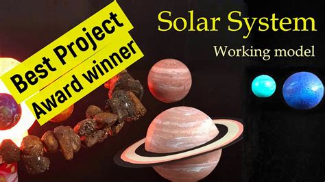 Solar System Working Model For Exhibition Best Project Award Winner Solar System Diorama