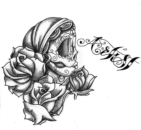 16 Pics Of Rose And Skulls And Hearts Coloring Pages Skull With