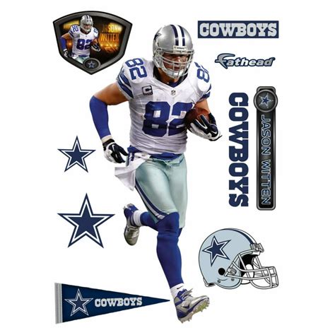 Jason Witten Dallas Cowboys Fathead 10 Pack Life Size Removable Wall