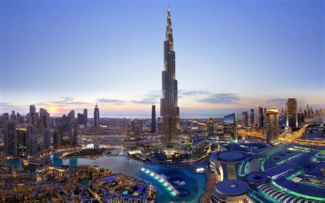 Burj Khalifa Wallpaper 4k Dubai Cityscape Skyscrapers Dusk