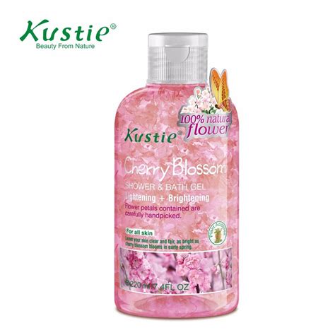 Kustie Skin Whitening Shower Gel And Hydrating Cherry Blossom Liquid Soap