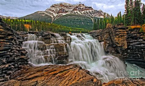 Mt Kerkeslin Athabasca Falls Photograph By Rick Mousseau Fine Art