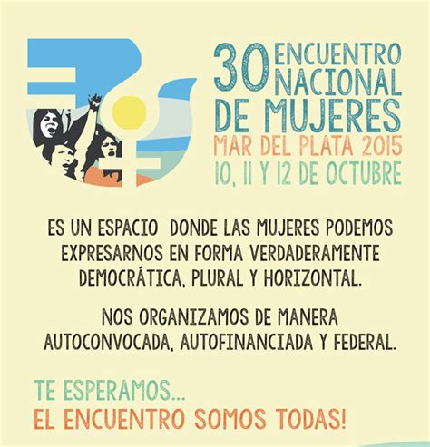 30 Encuentro Nacional De Mujeres Para La Libertad