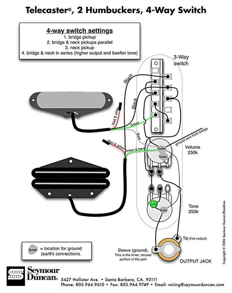 5 Way Wiring Diagram Telecaster Guitar