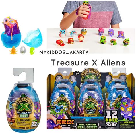 12 ooze egg sucking aliens single pack treasure x shopee malaysia