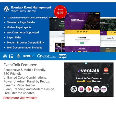 Eventalk Event Conference Wordpress Theme For Event And Conference