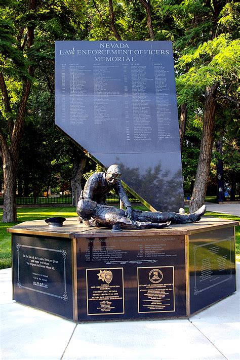 Law Enforcement Officers Memorial Carson City Nevada Nv Photo