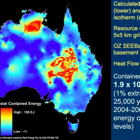 Geoscience Australias Estimated Distribution Of Contained Crustal