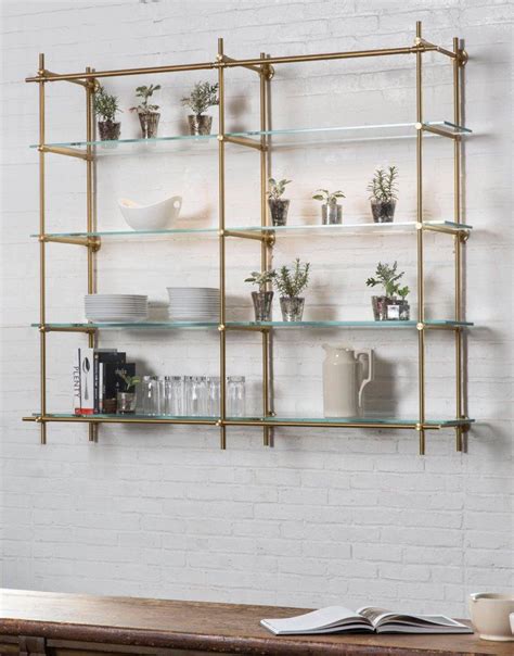 Wall Mounted Glass Shelf Unit Glass Designs