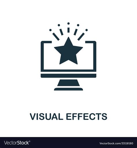Visual Effects Icon Simple Element From Game Vector Image