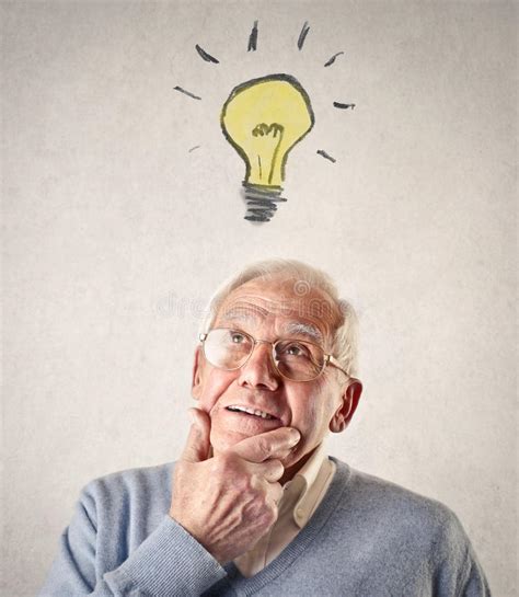 Old Man Thinking Stock Image Image Of Think Background 37192013