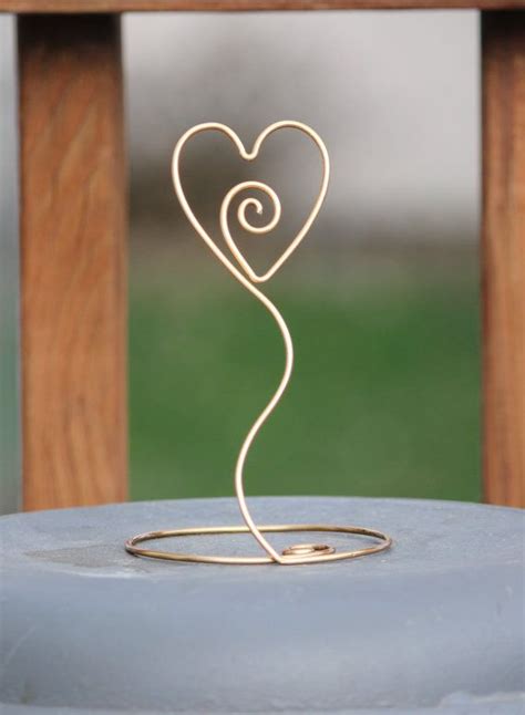 10 Heart With Swirl Wire Picture Holder By Inspiredwithwire 1500