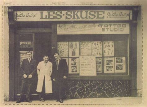 1061 old abingdon hwy ste 10. Amazing Vintage Photographs of Legendary Tattooist Les Skuse and Members From the Bristol Tattoo ...