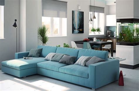 Beautiful Aqua Color Sofabed Great With White Wall Urban Living