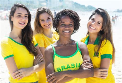 Group Of Happy Brazilian Girls Stock Photo Image Of Brazil