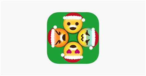 ‎christmas Emoji Circle Wheels Become A Symbol Icons Art Spinner On