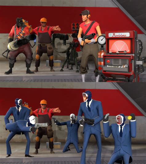 Everyone In Tf2 Is A Spy Team Fortress 2 Team Fortess 2