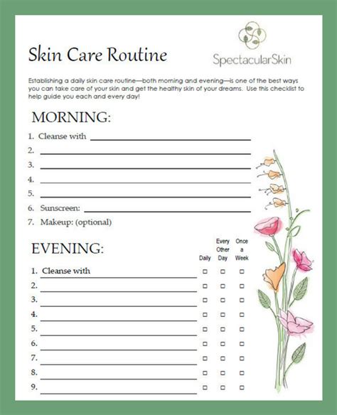 Skin Care Checklist Nuevo Skincare