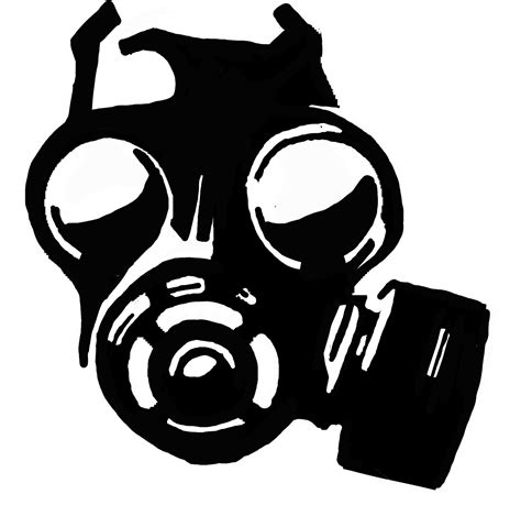Stencil Street Art Gas Mask Art Graffiti