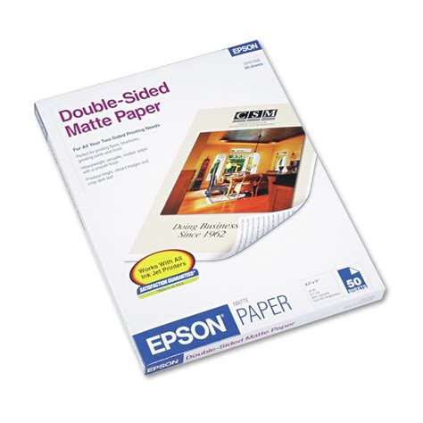 Epson Premium Presentation Paper Matte Double Sided 85 X 11 50