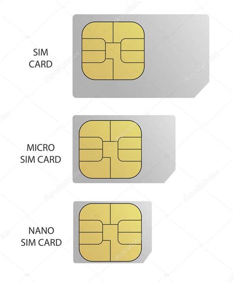Sim Card With Gold Ship Nano Sim Micro Sim — Stock Vector
