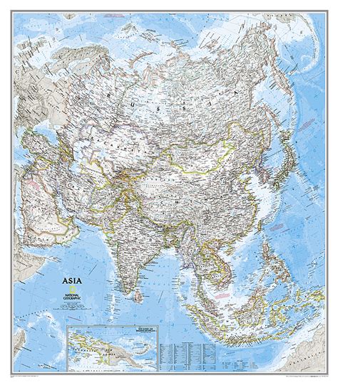 Ázia Politická National Geographic Mapysvetask