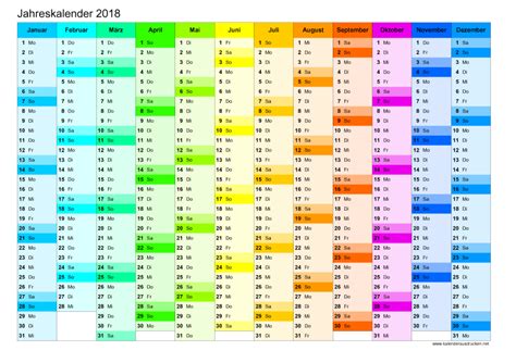 Kalender 2018 Zum Ausdrucken