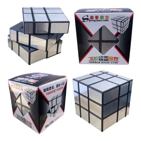 Cubo Rubik Magico Espejo Plateado 3x3 Cube Mirror 58cm Cuotas Sin