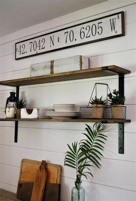 LATITUDE LONGITUDE coordinates 7X48 sign | distressed shabby chic wooden sign | painted wall art ...