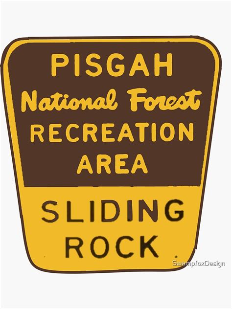 Pisgah National Forest Sliding Rock Sticker For Sale By