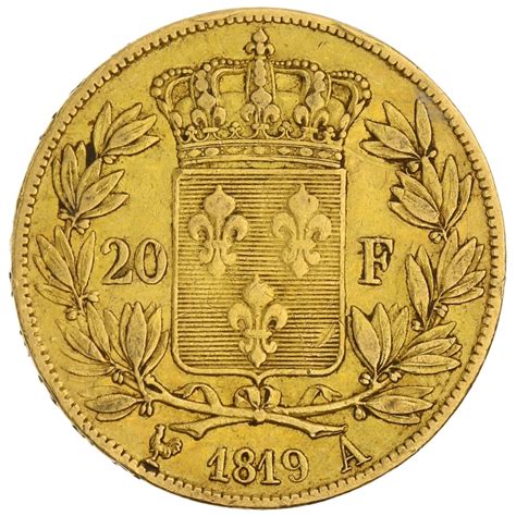 Buy 1819 Gold Twenty French Franc Coin From Bullionbypost From 47840
