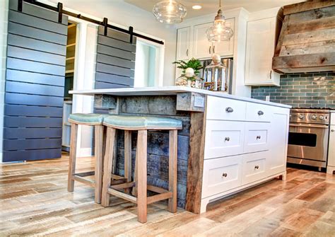 Diy reclaimed wood countertop tutorial. Ranch-Style Home with Transitional Coastal Interiors ...