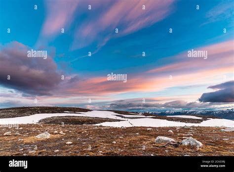 Aurlandsfjellet Norway Summer Norwegian Scenic Landscape Near