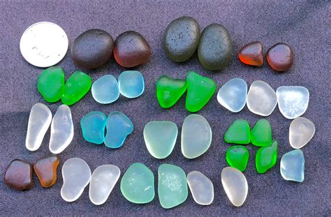 A Sea Glass Or Beach Glass Of Hawaii Pairs 4 Jewlry Bright Colors Spring Green Ocean Blue