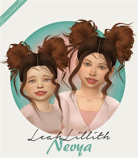 Sims 4 Leahlillith Nevya Hair Kids Toddlers The Sims Book