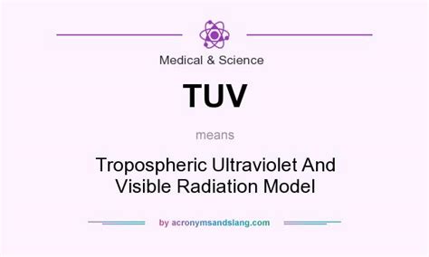 Tuv Tropospheric Ultraviolet And Visible Radiation Model In Medical