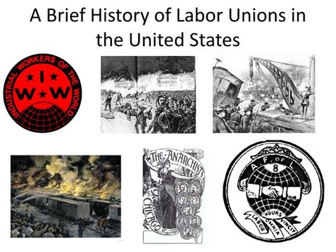 Ppt A Brief History Of Labor Unions In The United States Powerpoint