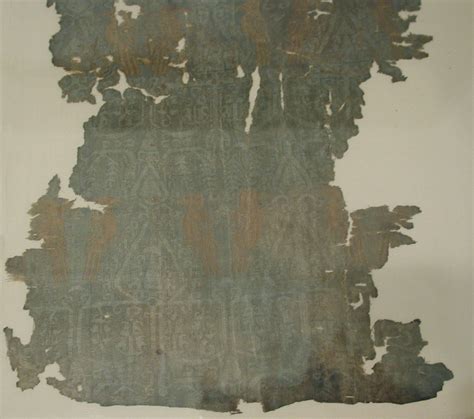 Textile Fragment With Facing Pairs Of Birds Flanking A Tree Of Life