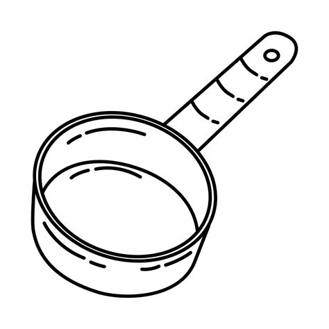 Dry Measuring Cup Icon Doodle Hand Drawn Or Outline Icon Style 4223701