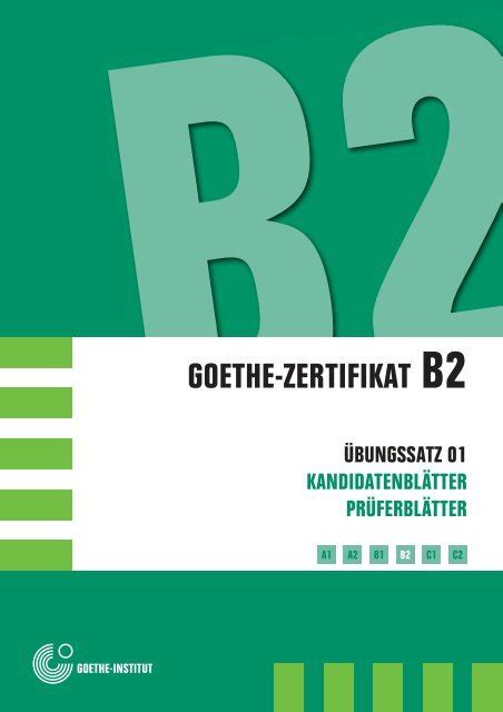 Goethe Zertifikat B2 München