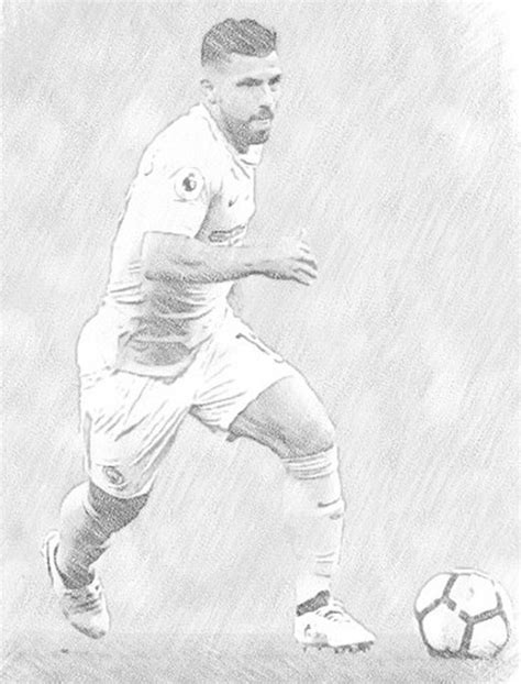 Coloring Page Uefa Champions League Sergio Aguero