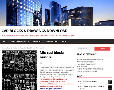 Cad Library Autocad Blocks And Drawings Download Mix Cad Blocks Bundle