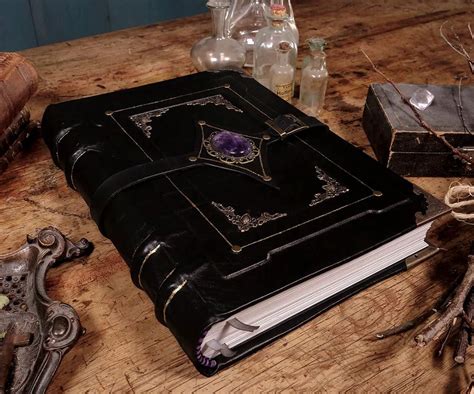 Black Magic Leather Grimoire Bookbinding Tutorial Grimoire Bookbinding Tutorial Magic Book