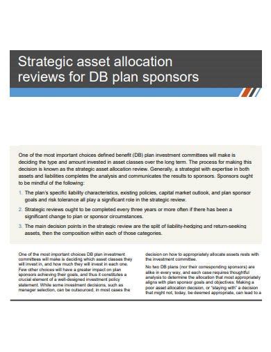 10 Asset Allocation Templates In Pdf Doc