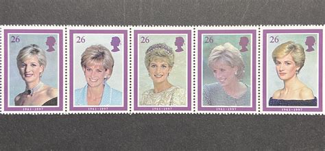 diana princess of wales 1961 1997 royal mail mint stamps etsy uk