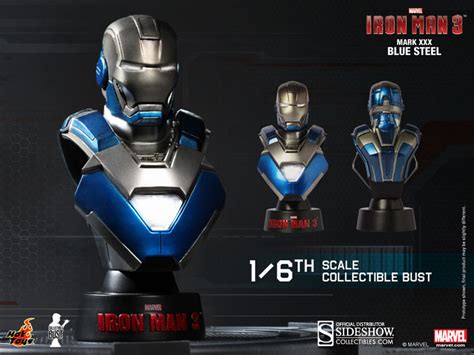 Iron Man Mark 30 Blue Steel Collectible Bust By Hot Toys 16 · Fairway