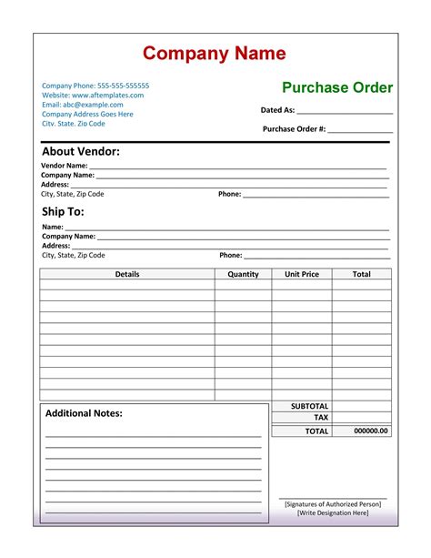 Microsoft Excel Templates Purchase Orders Free Programs Utilities